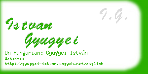 istvan gyugyei business card
